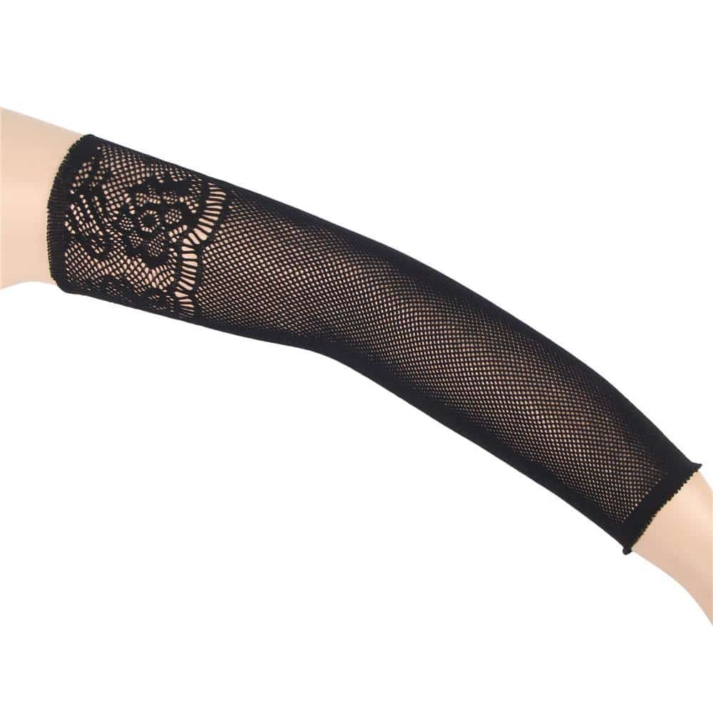 Plus Size Split Long Sleeve Sexy Fishnet BodyStocking - Image 8