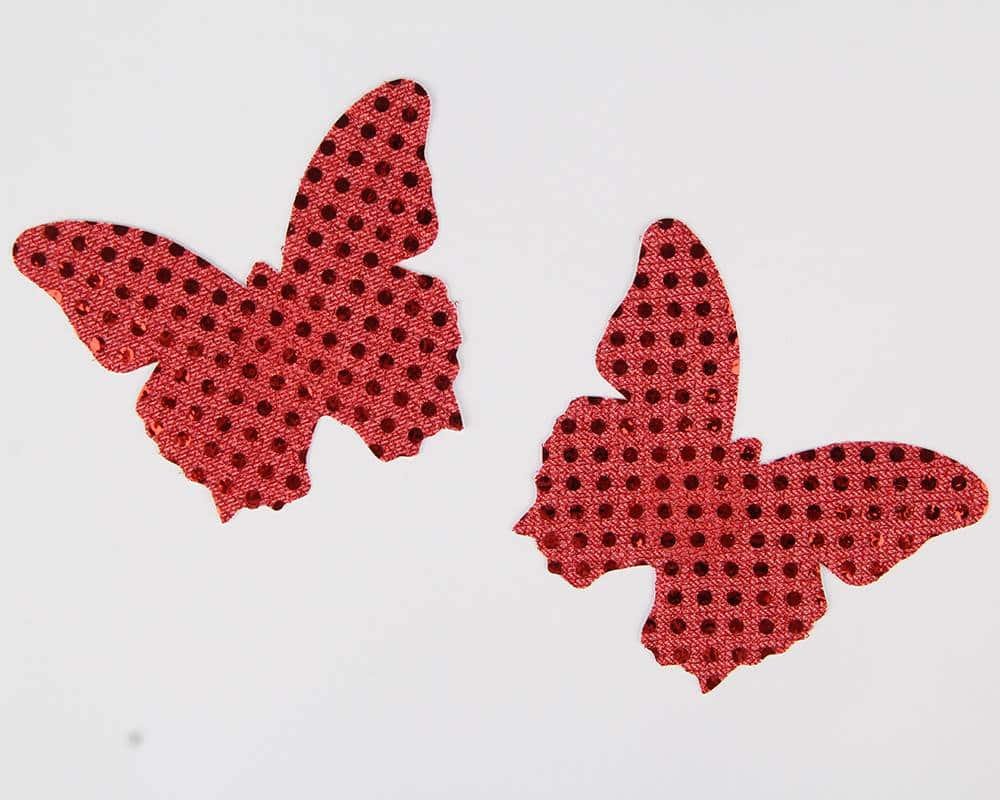 Red Butterfly Sticky Nipple Cover