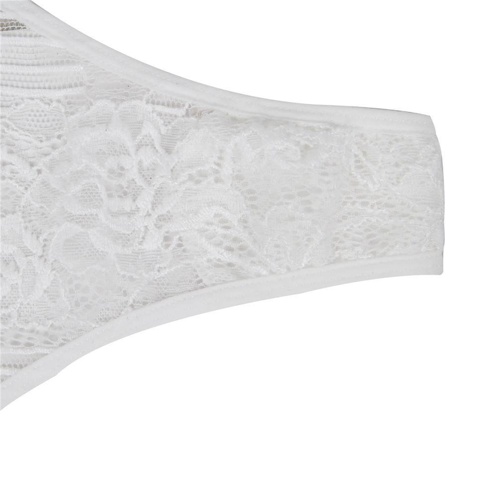 White Glamour Hollywood Sheer Lace Underwire Teddy - Image 9