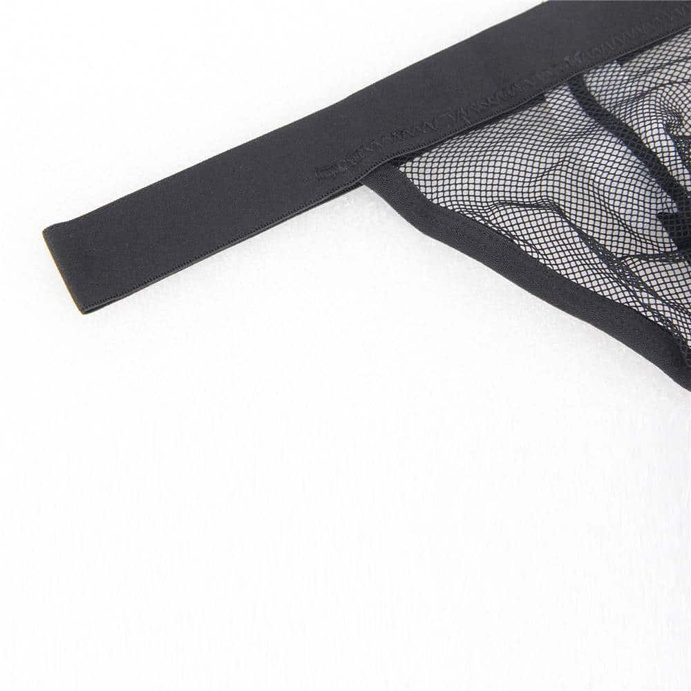 Sexy Black Fishnet Panty for Men - Image 4