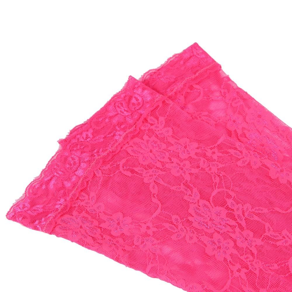 Lace Teddy with the Stocking Pink Sexy Halter V Neckline Lingerie - Image 12
