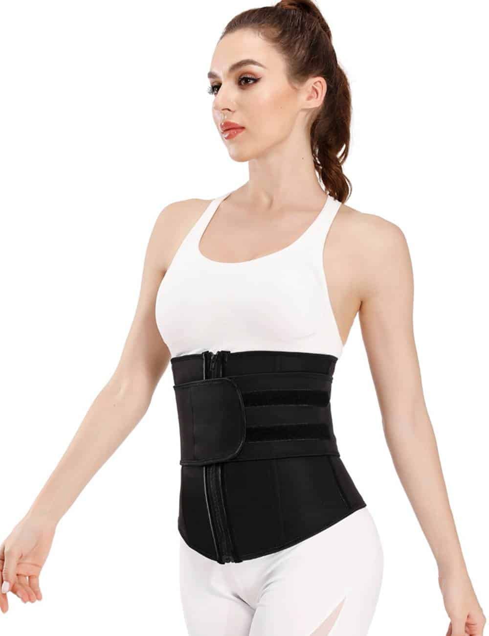 Zippered Belt 9 Steel Bones Neoprene Fitness Waist Trainer - Image 3