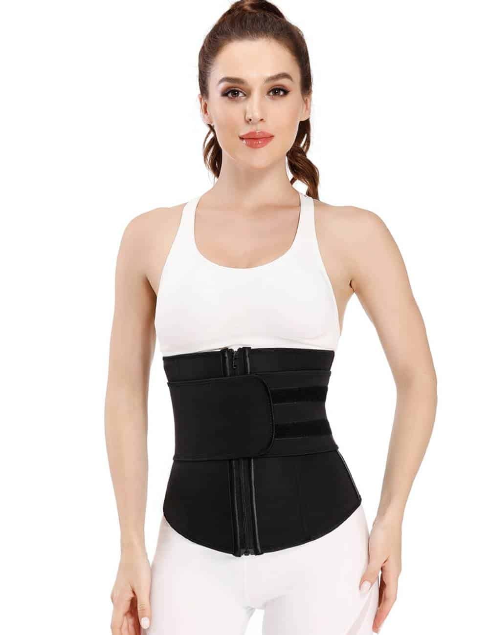 Zippered Belt 9 Steel Bones Neoprene Fitness Waist Trainer - Image 2