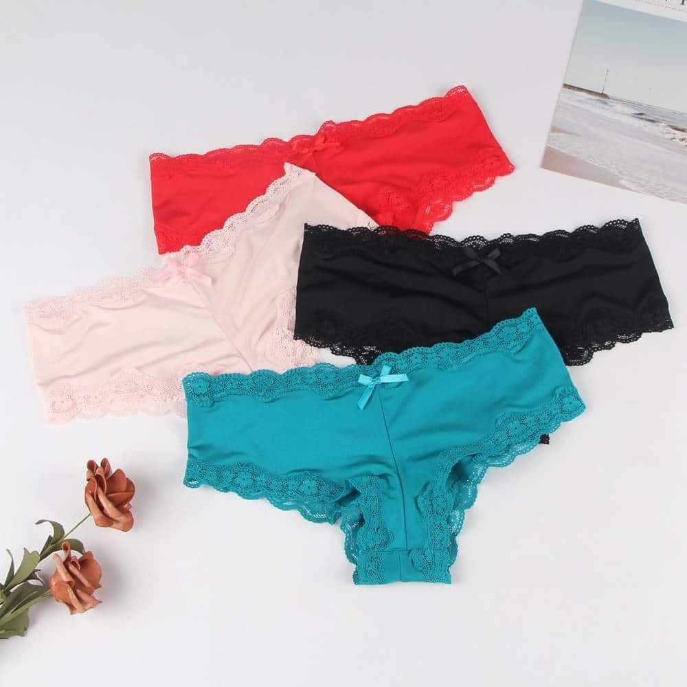 High Quality Comfortable Lace Panty 4in1 Box - Image 3
