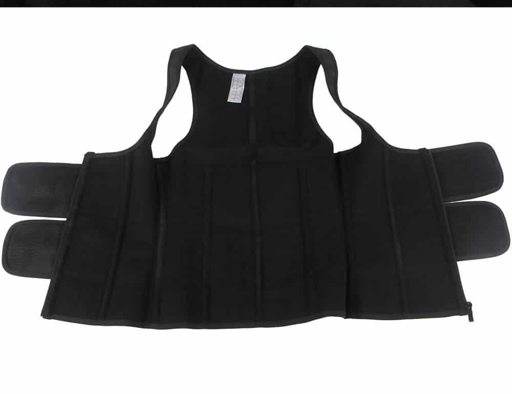 Latex Zippered Double Belt 9 Steel Bones One-piece Abdomen Vest Sling Shaper - Image 7