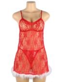 Christmas Soft Lace Plush Decoration Babydoll
