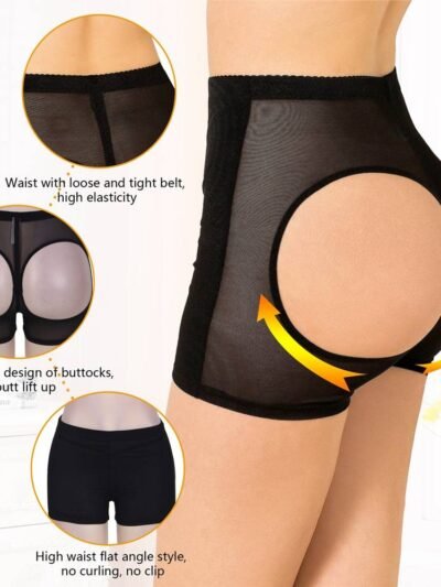 Butt Lifter Sexy Black Cutout Boyshort