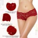 Red Sexy Floral Lace Panty