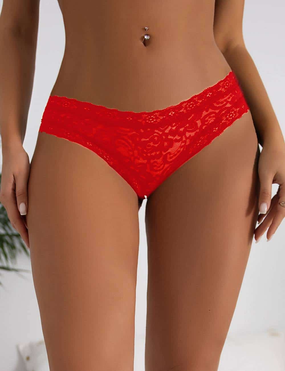 Sexy Red Lace Underwear