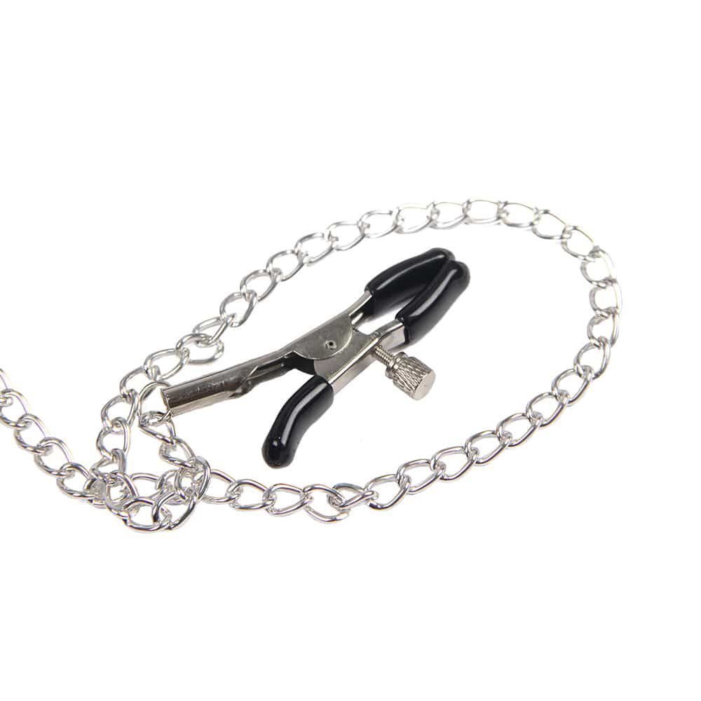 Black Breast Clip Bundling Leather Temptation Flirting Show Bondage - Image 6