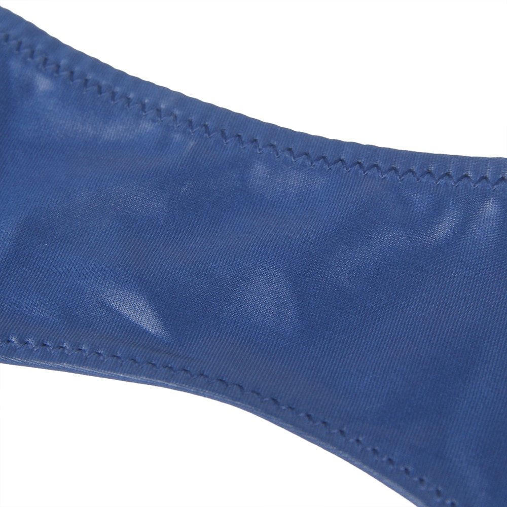 Blue Lace Sexy Stretch High Waist Garter Belt Panty - Image 12