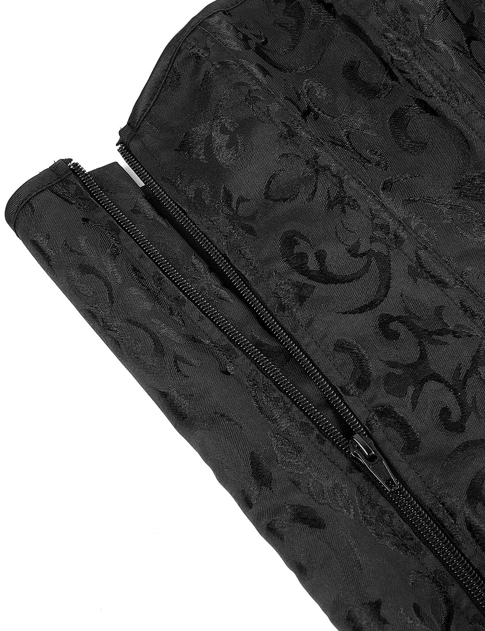 Black off Shoulder 12 Pieces Plastic Bones Corsets With Panties - Image 13