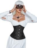 Black Strapless Lace 14 Plastic Bones Corset