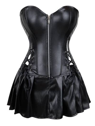 12 Pieces Plastic Bones Wholesale Leather corset with dress