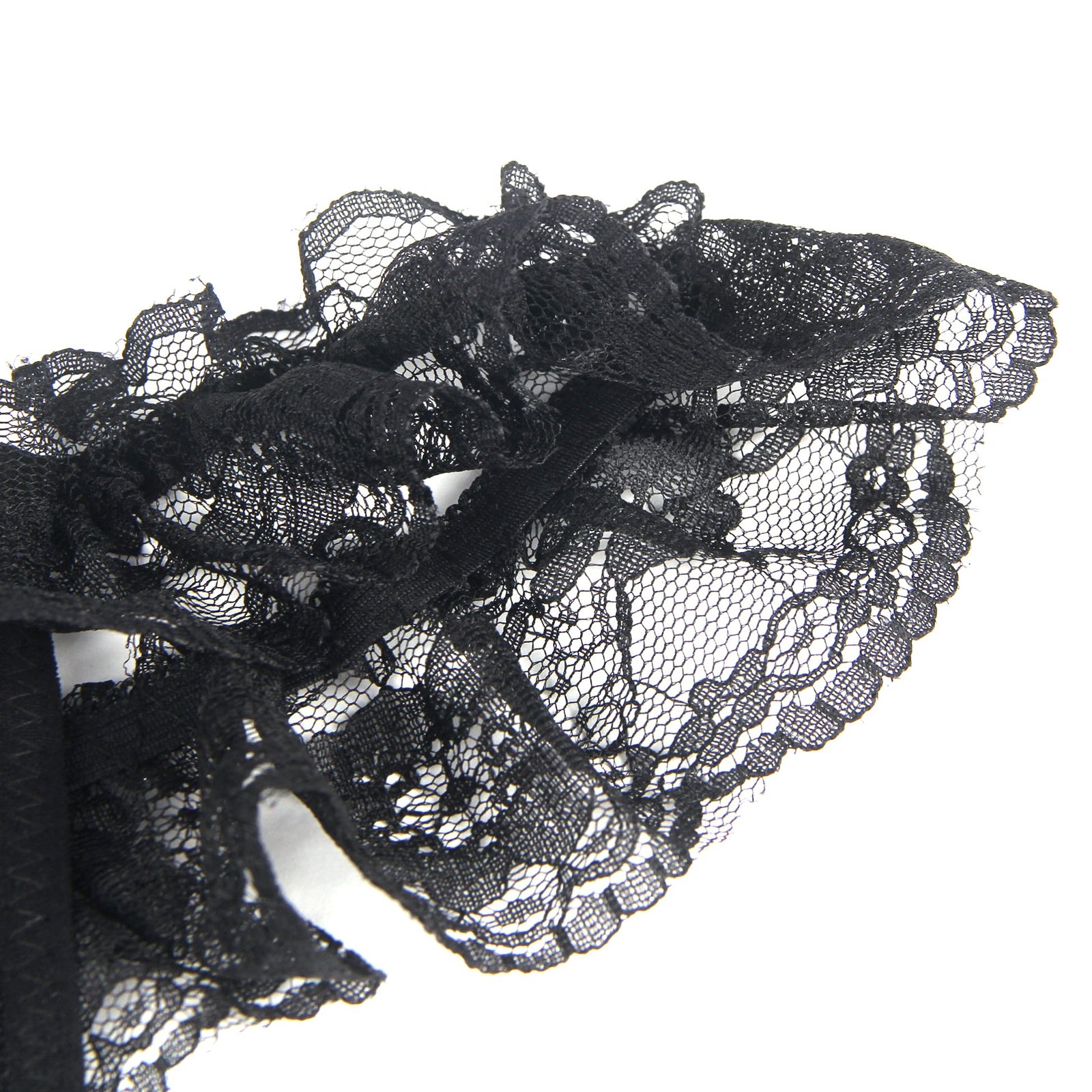 Sexy Open Crotch Lace Black Panty - Image 8