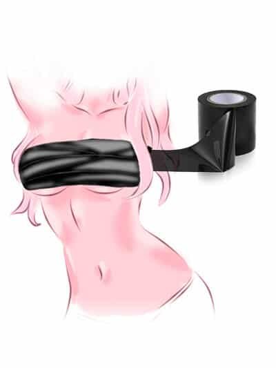 Black 16M Glueless Electrostatic Tape For BDSM