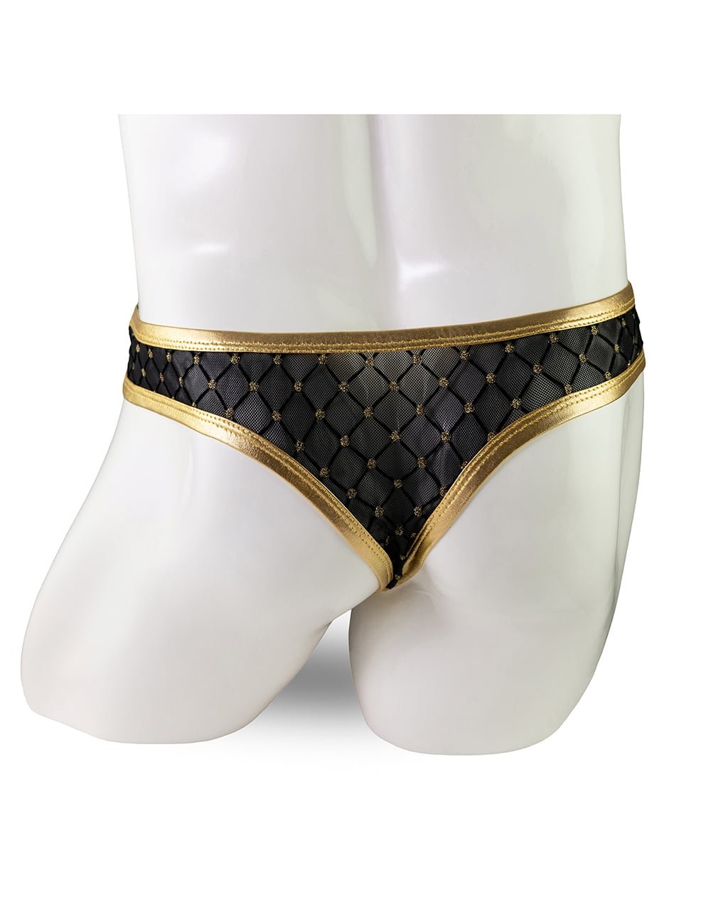 Gold Sexy Leather Underwear for Man - Image 8