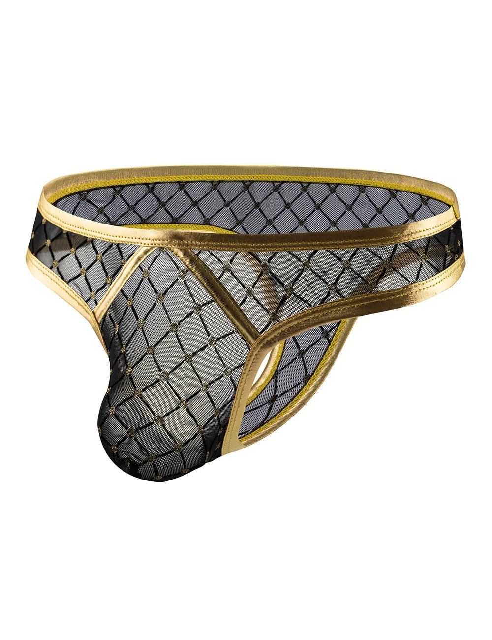 Gold Sexy Leather Underwear for Man - Image 6