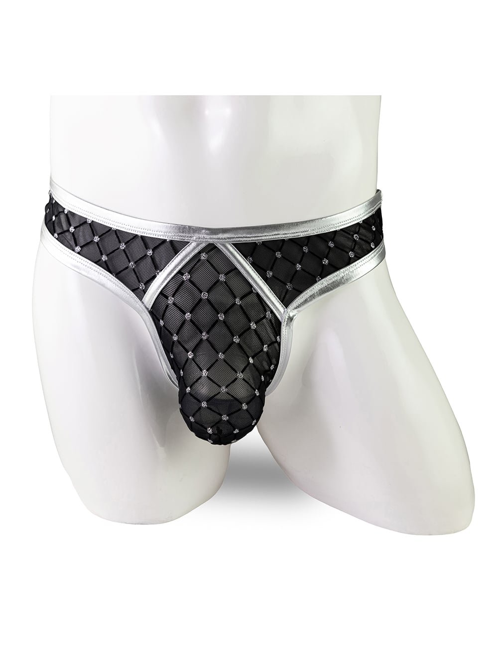 Silver Sexy Leather Underwear for Man - Image 8