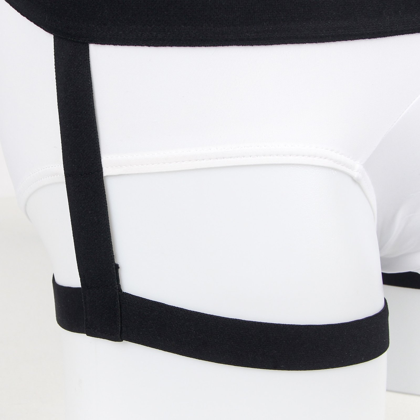 White Ice Silk Strappy Sexy Men's Underwear - Image 8