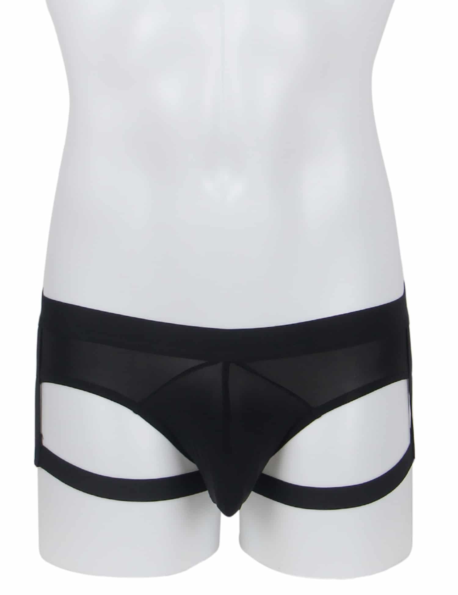 Black Ice Silk Strappy Sexy Men's Underwear - Image 4