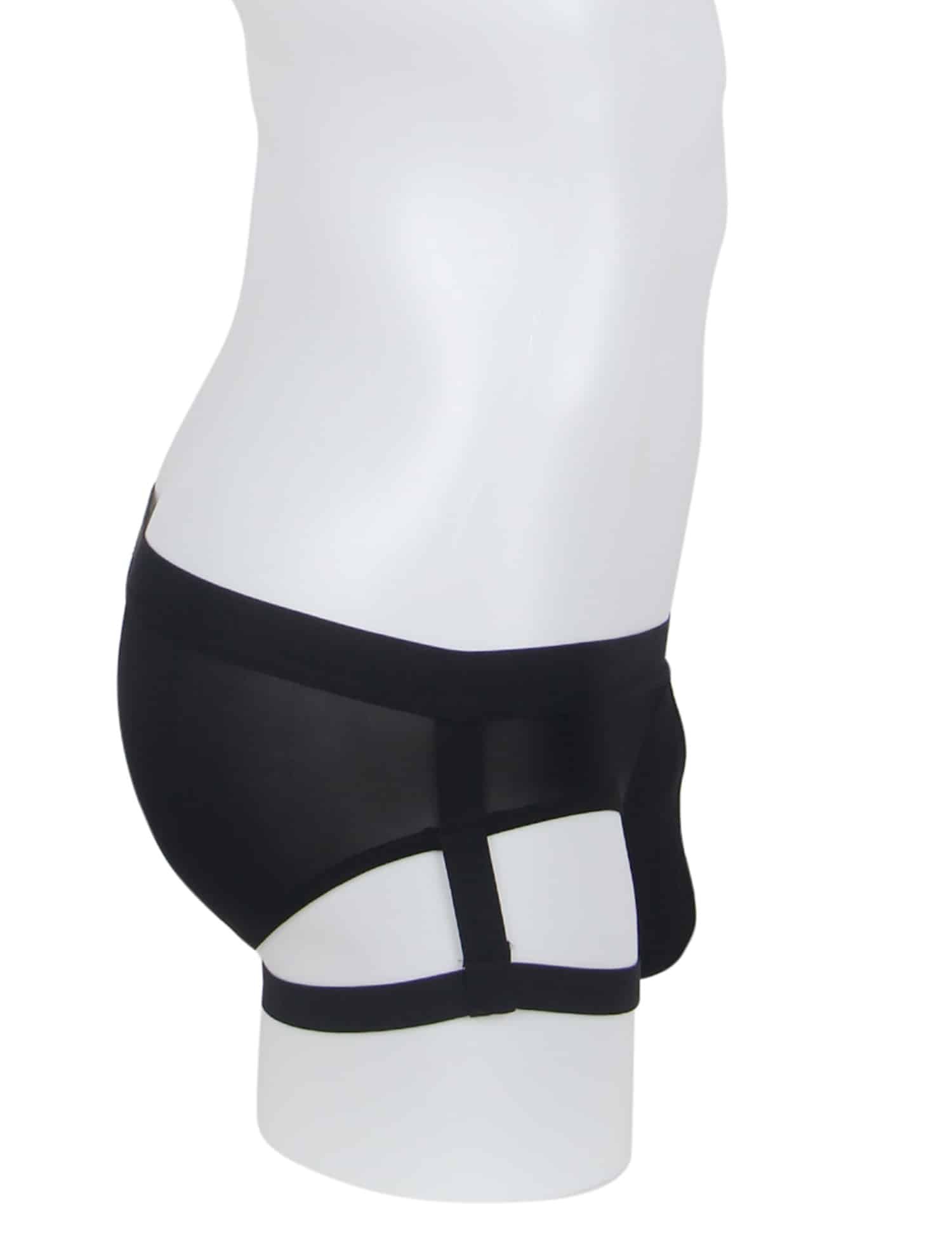 Black Ice Silk Strappy Sexy Men's Underwear - Image 5