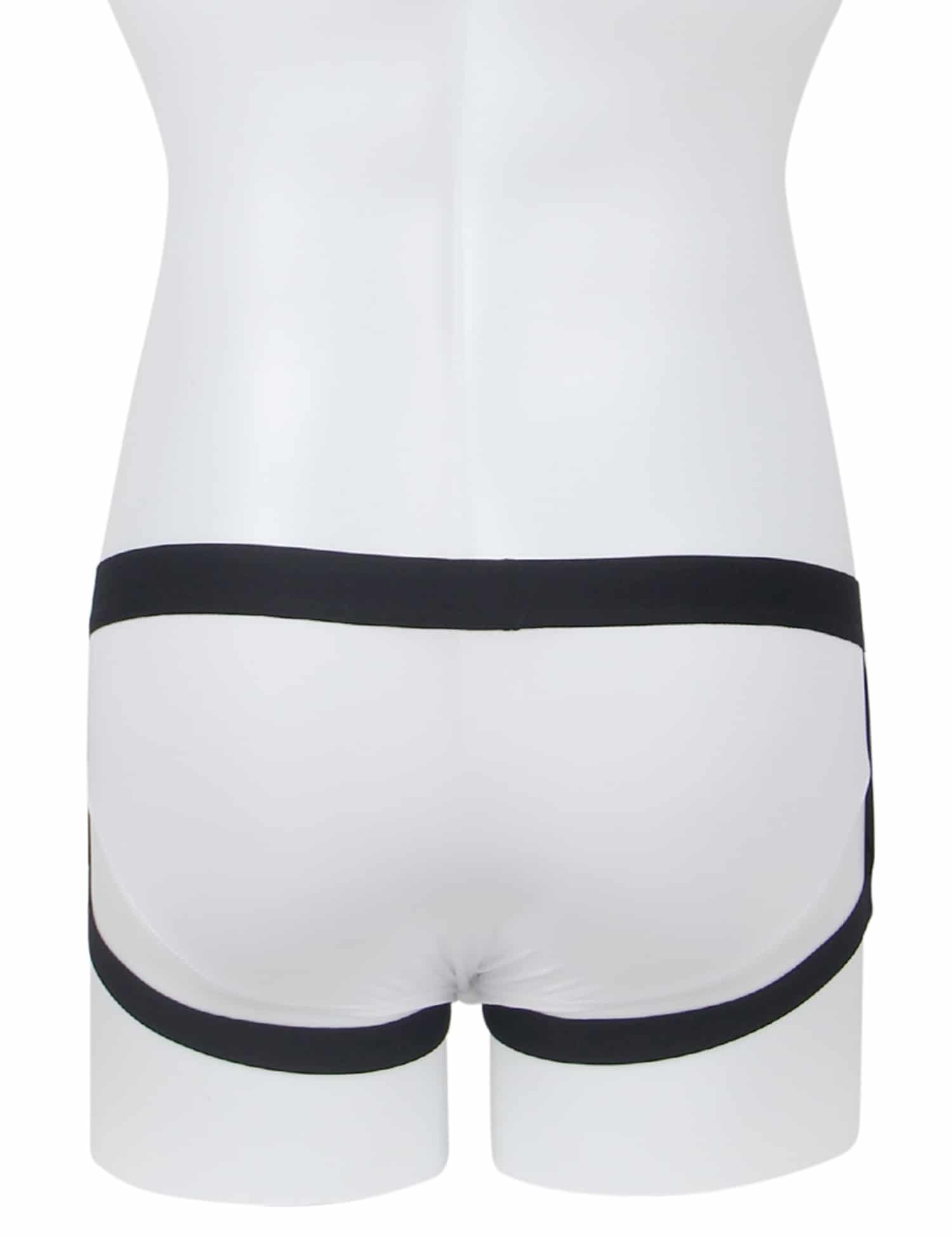White Ice Silk Strappy Sexy Men's Underwear - Image 6