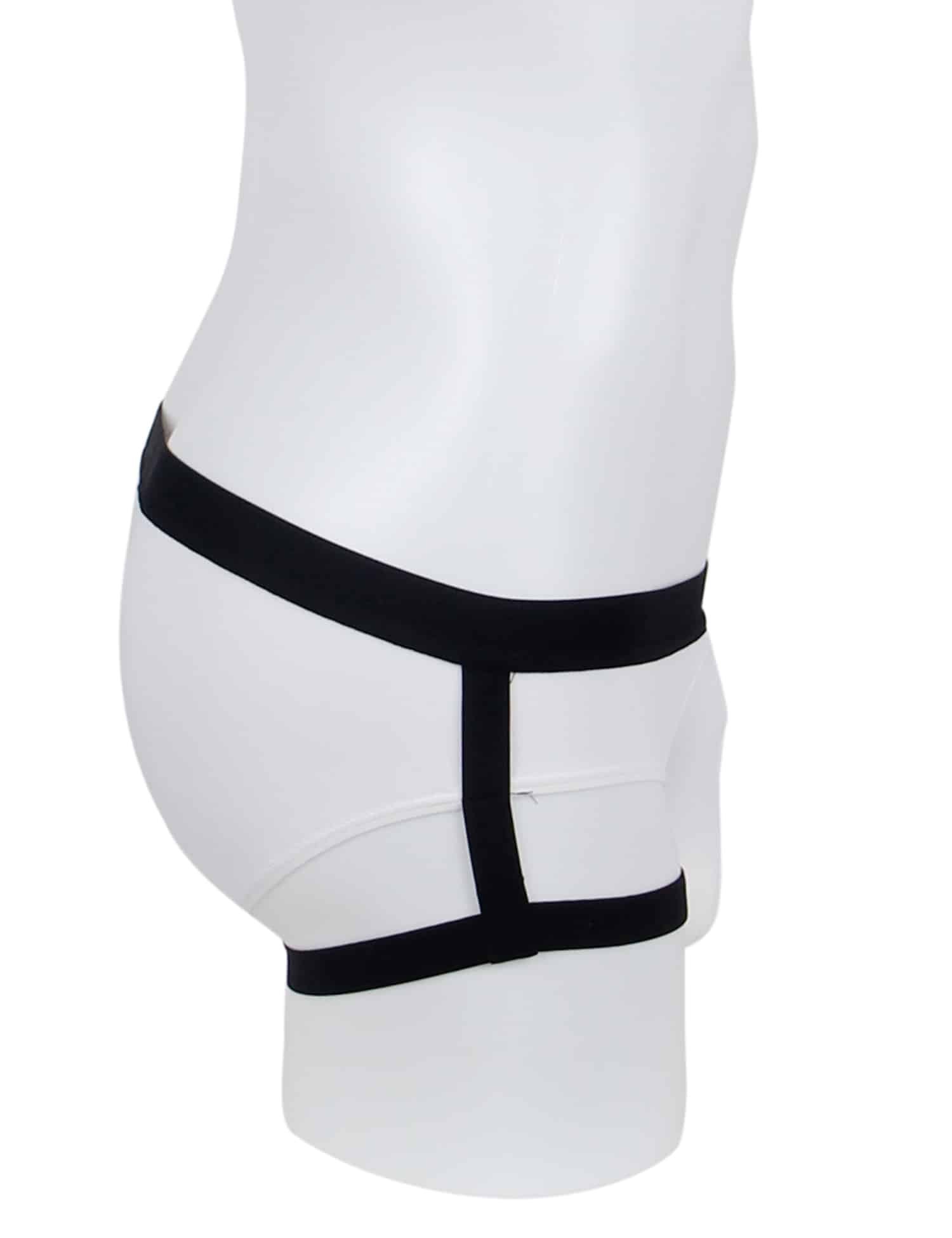 White Ice Silk Strappy Sexy Men's Underwear - Image 5