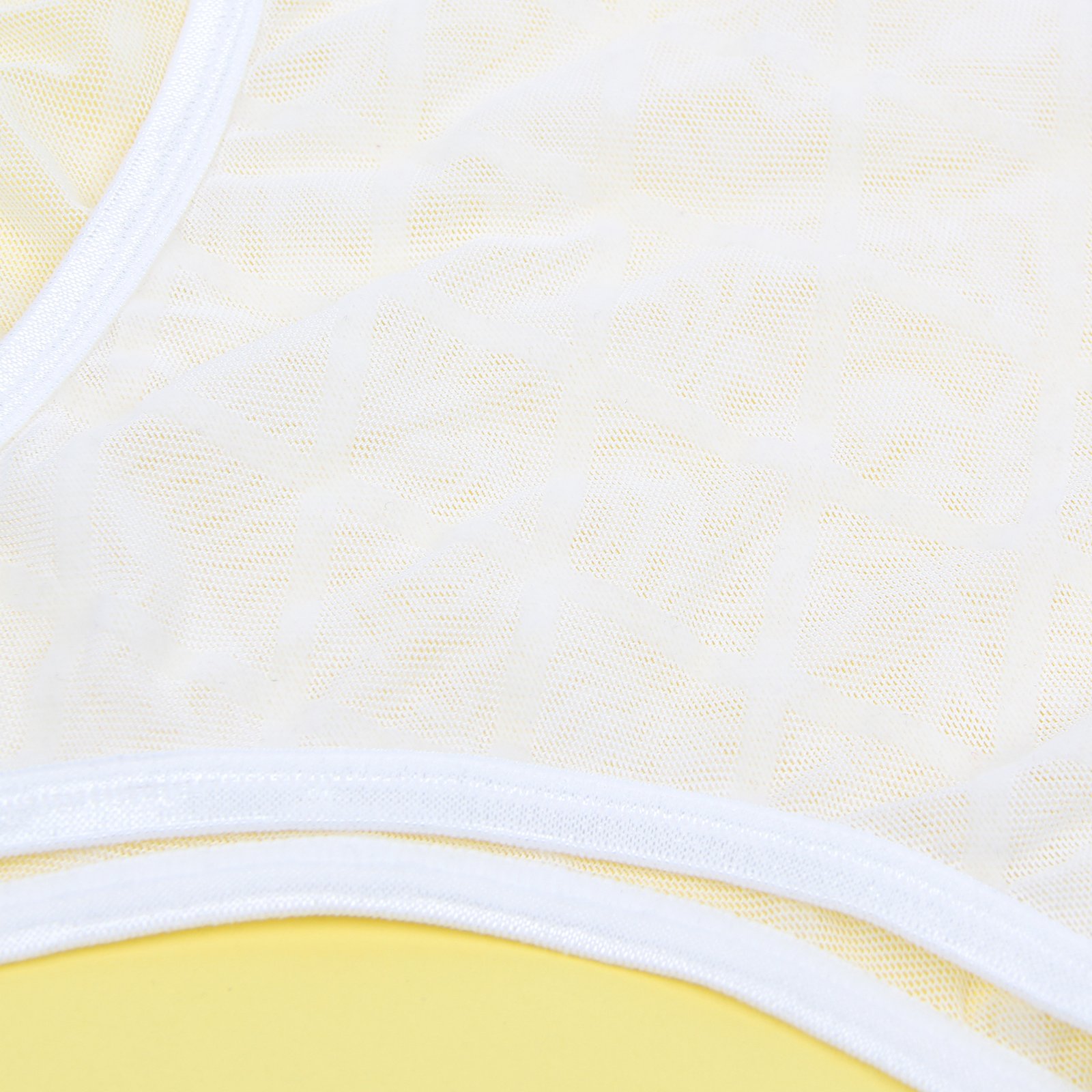 White Mesh Chain Bodysuit - Image 12