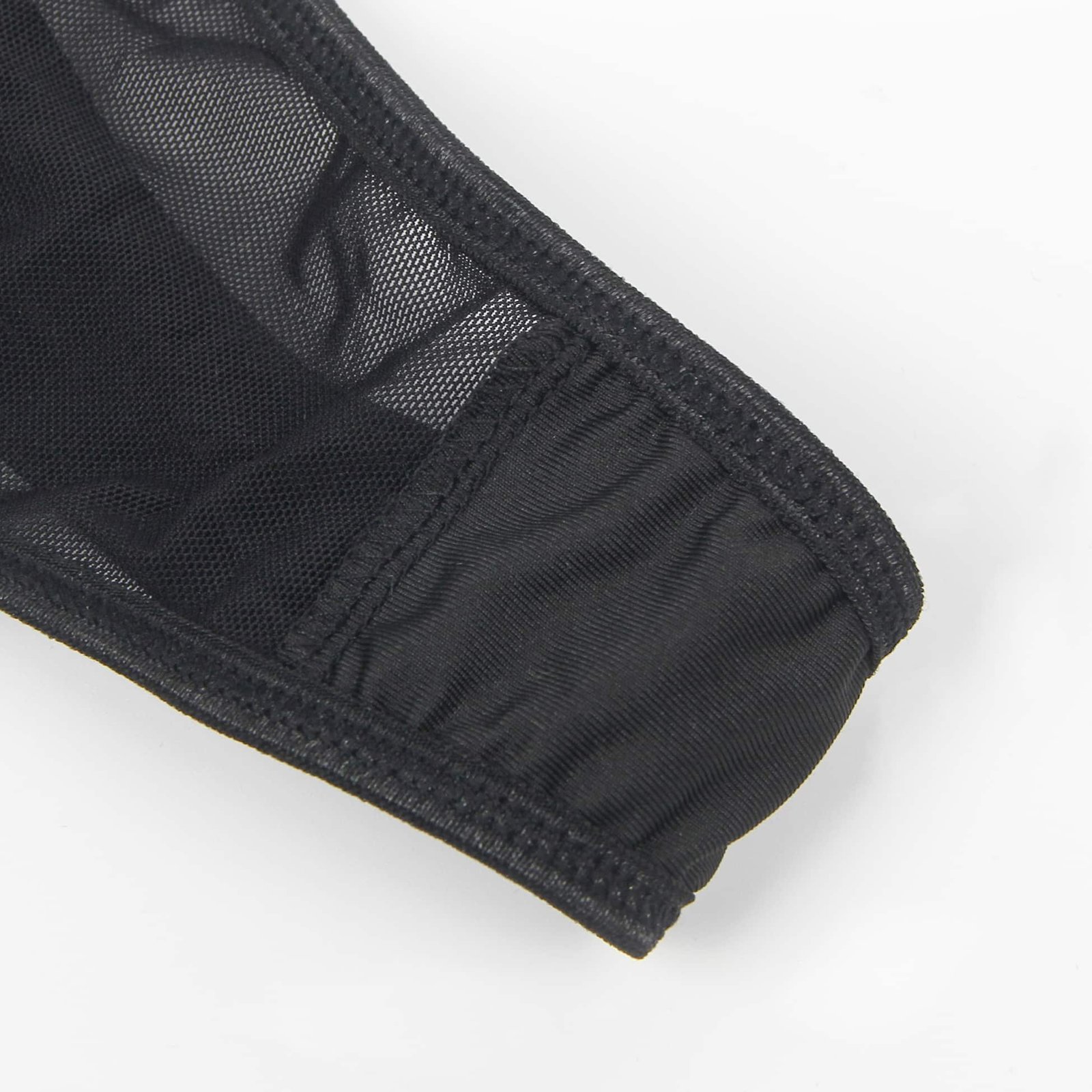 Rose Sexy Hollow Cut Strappy Two-Color Splicing Bra Set - Image 13