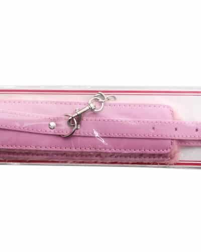 Pink SM Bondage Sex Leather Handcuffs