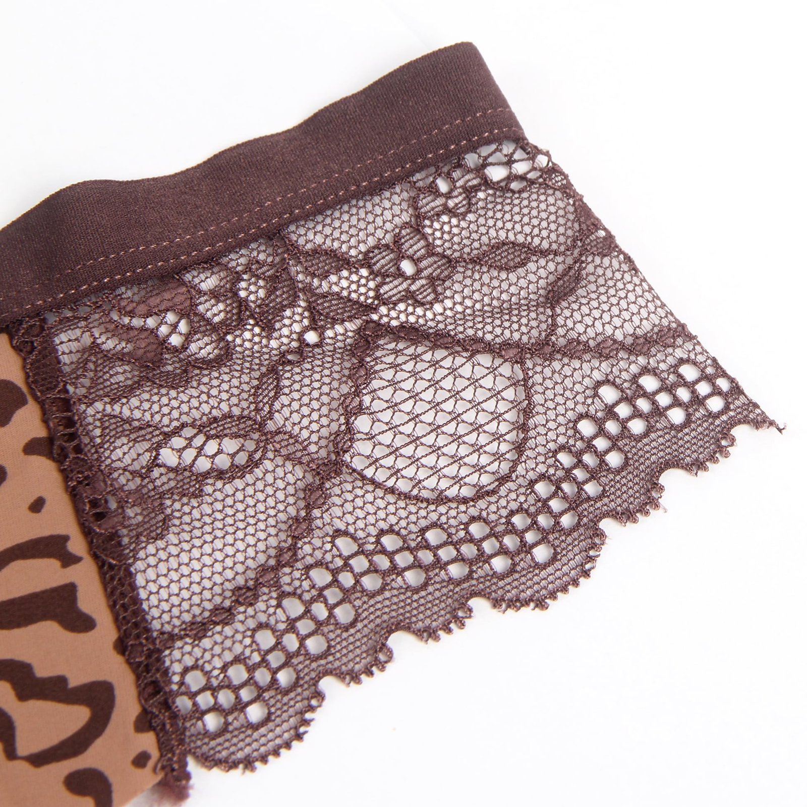 Lace Leopard Print Ice Silk Women Seamless Underwear - Image 8