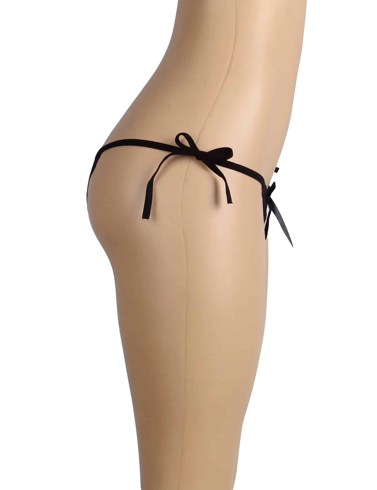 Black Lace Strappy Women Panty - Image 8