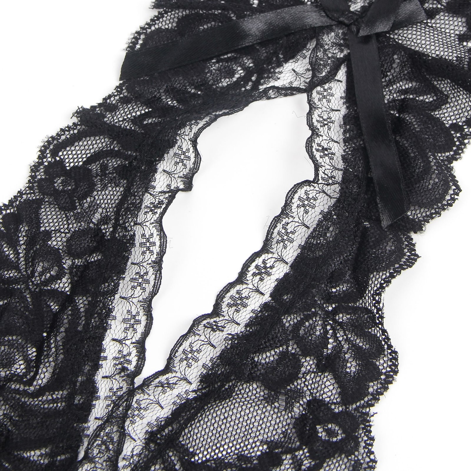 Black Lace Strappy Women Panty - Image 12