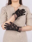 Enchanting Black Lace Gloves