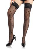 Wholesale Black Spot Lace Sexy Stocking