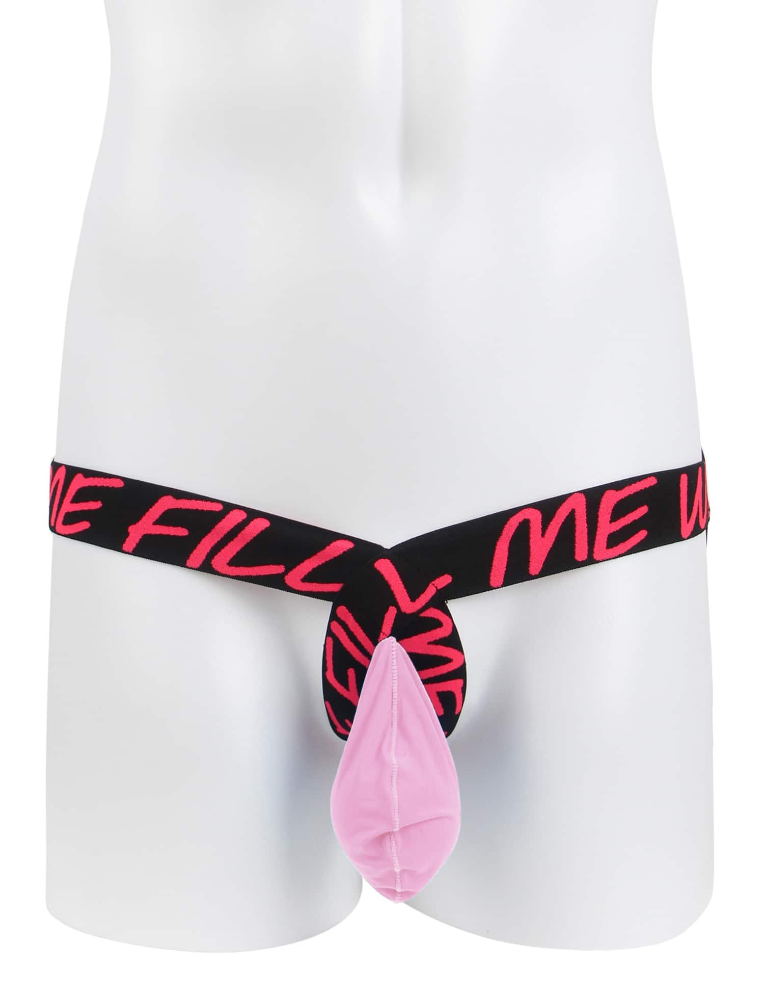 Pink Ice Silk Sexy Men Thong Underwear - Image 6