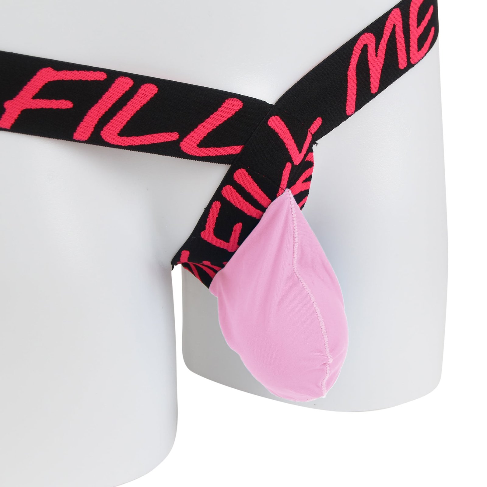 Pink Ice Silk Sexy Men Thong Underwear - Image 9