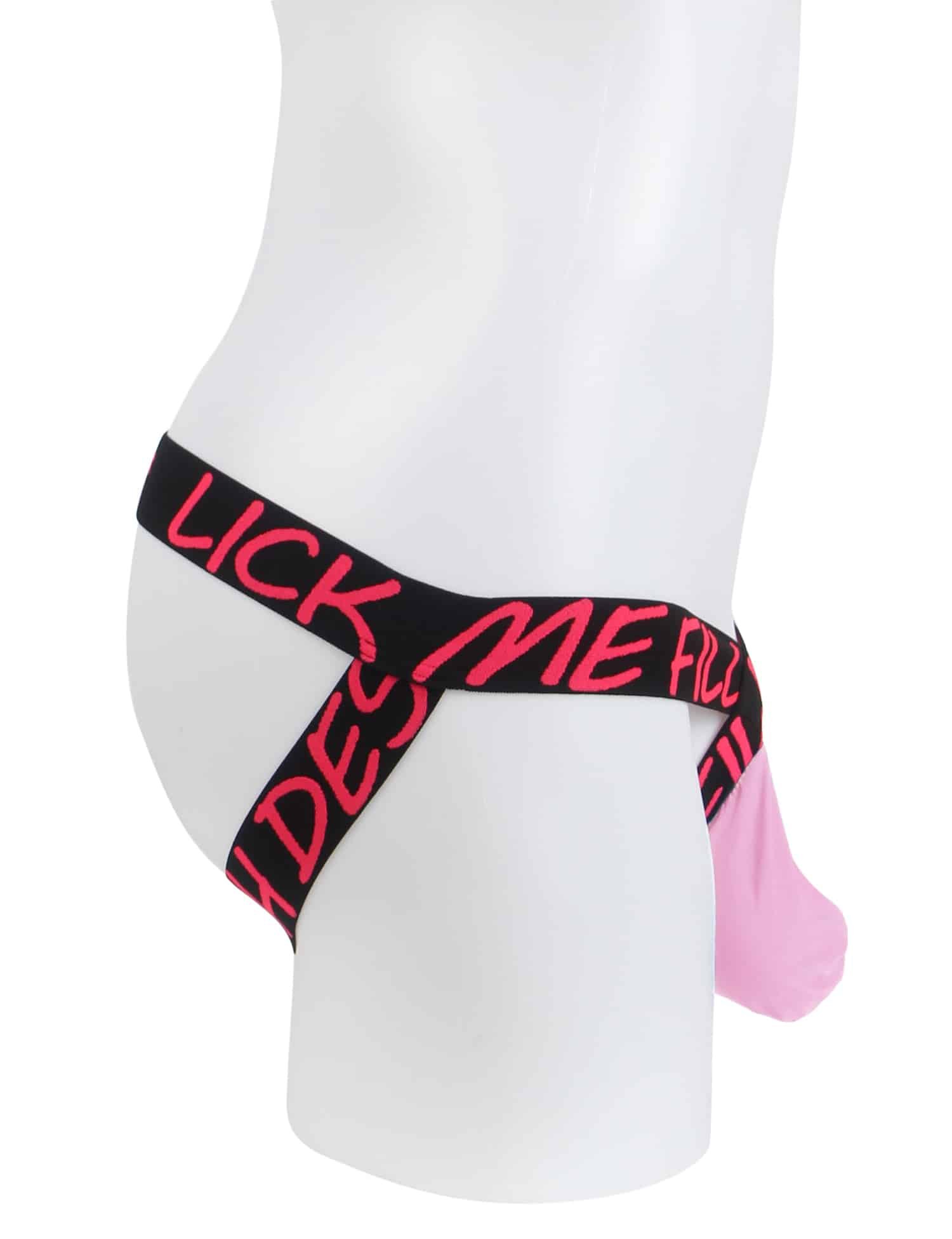 Pink Ice Silk Sexy Men Thong Underwear - Image 7