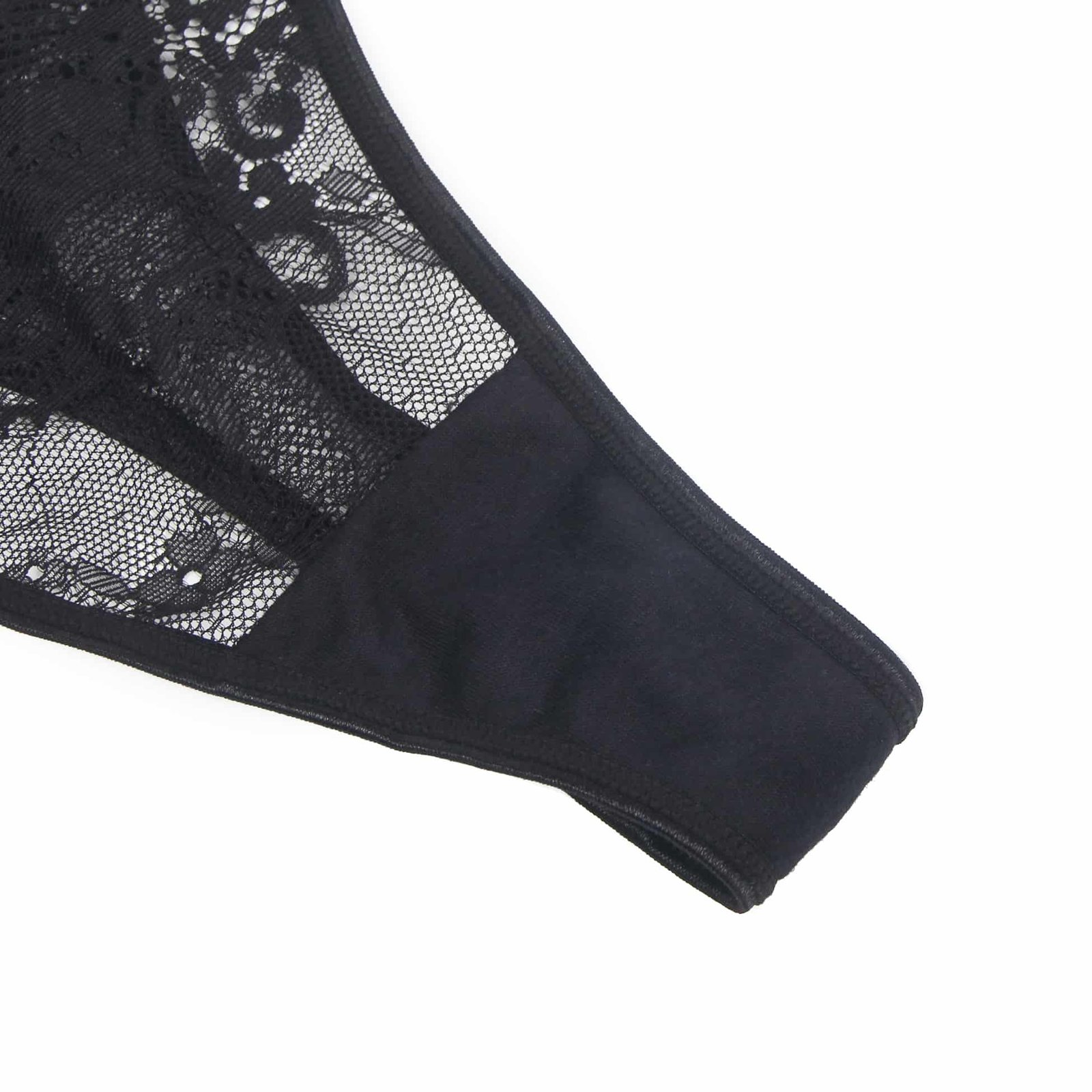 Black Sexy Lace Hollow Out Women Thong Underwear - Image 13