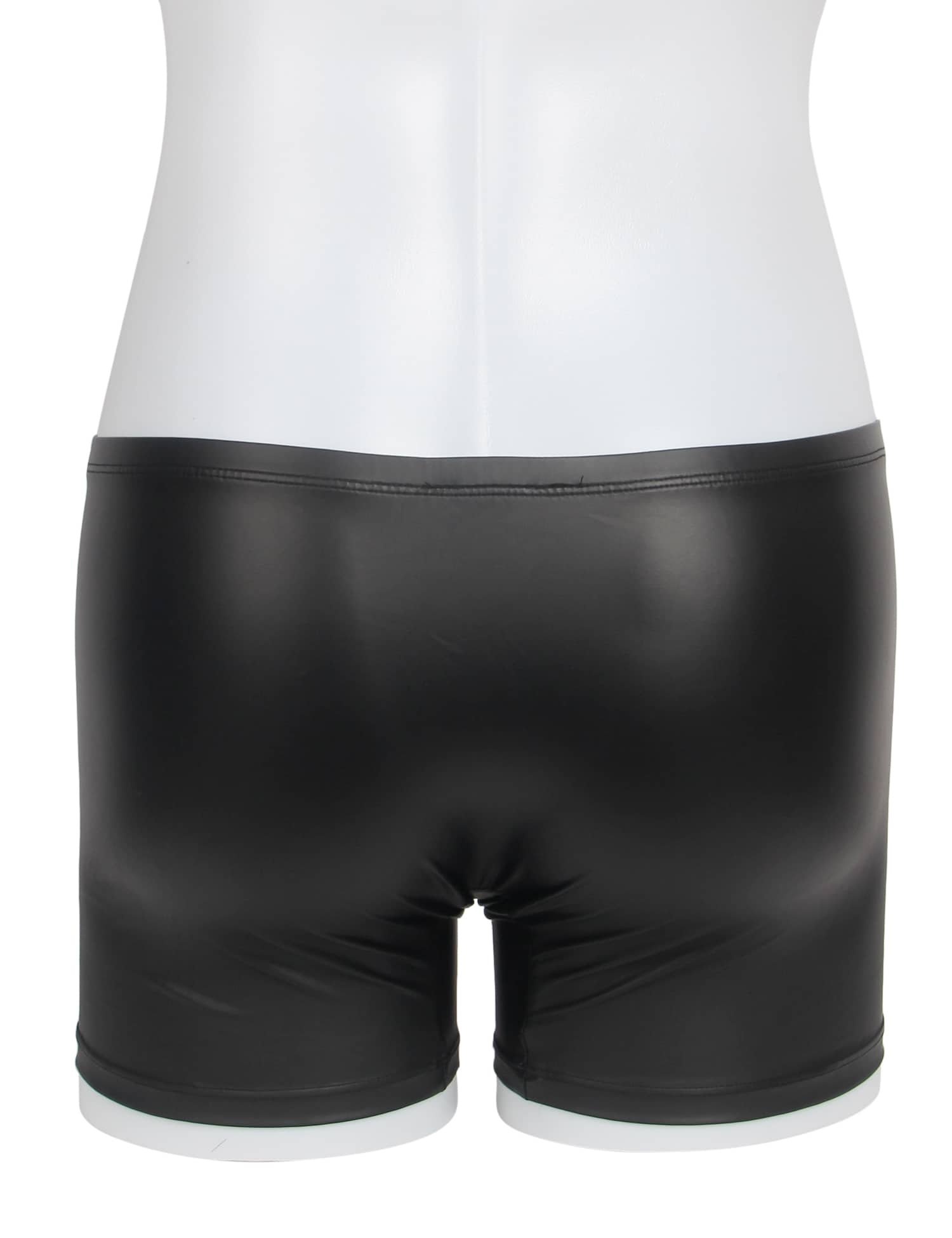 Black Sexy PU Men Underwear With Zipper - Image 8