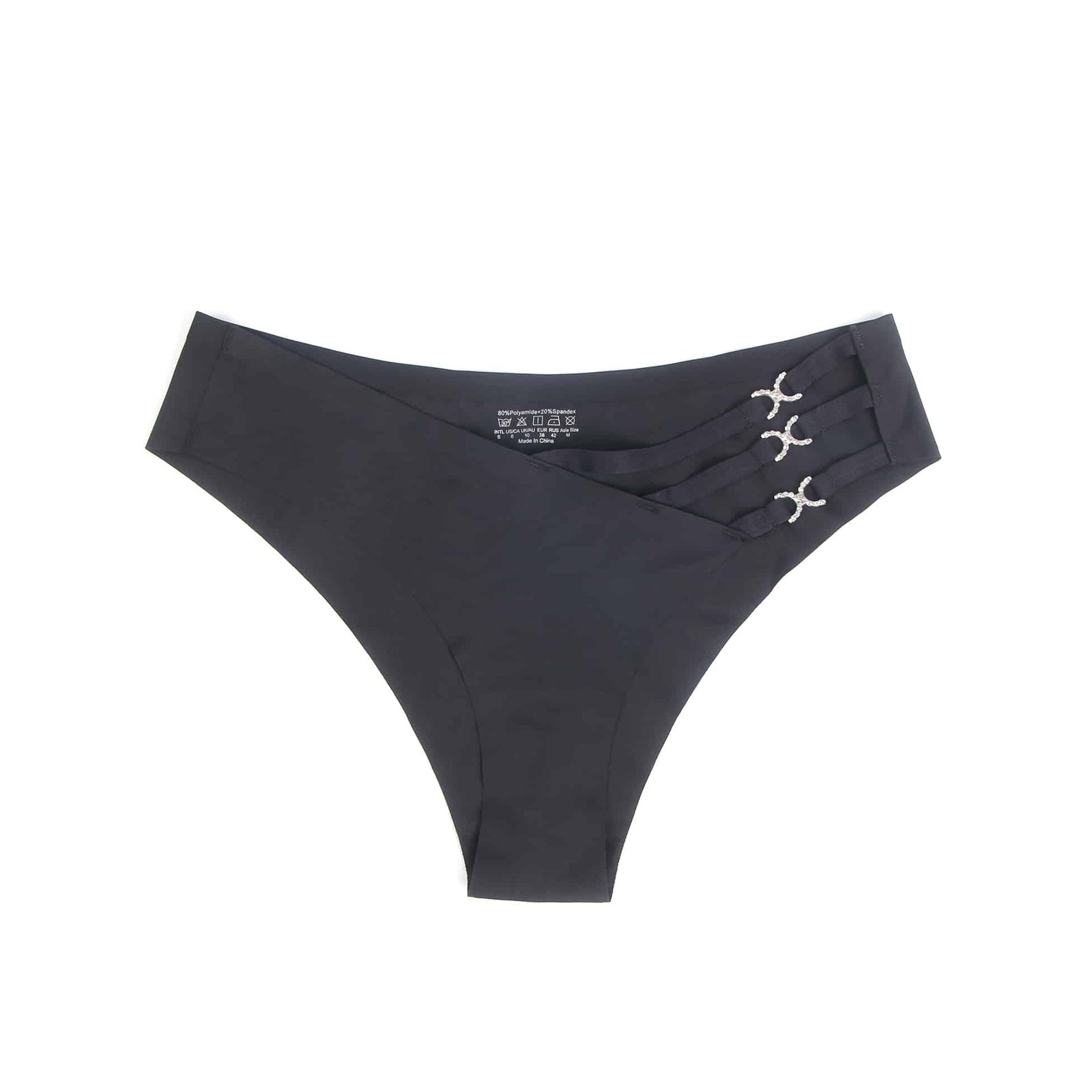 Black Sexy Swimsuit Cloth Rhinestones Seamless Panty - Image 10
