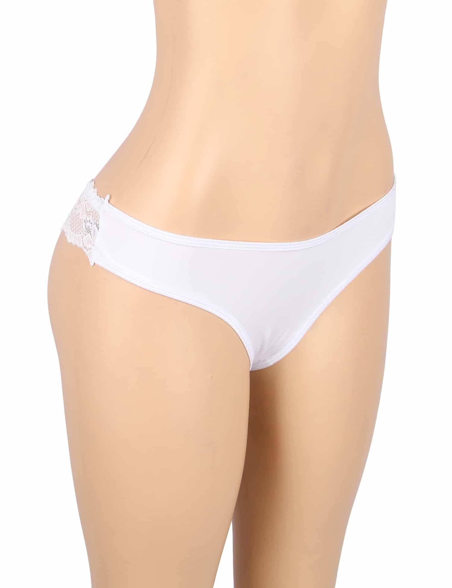 White Sexy Lace Hollow Out Panty - Image 4