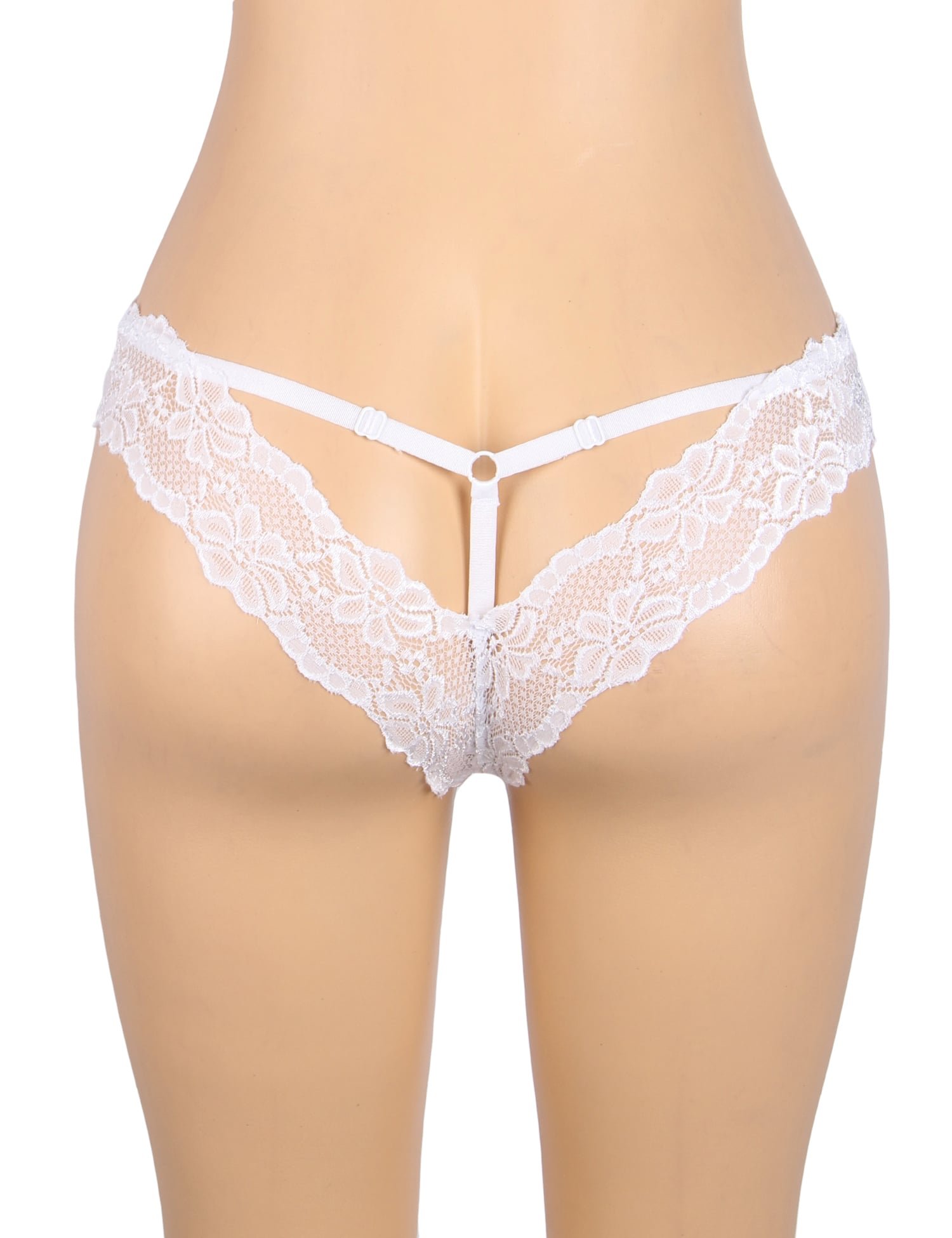 White Sexy Lace Hollow Out Panty - Image 6