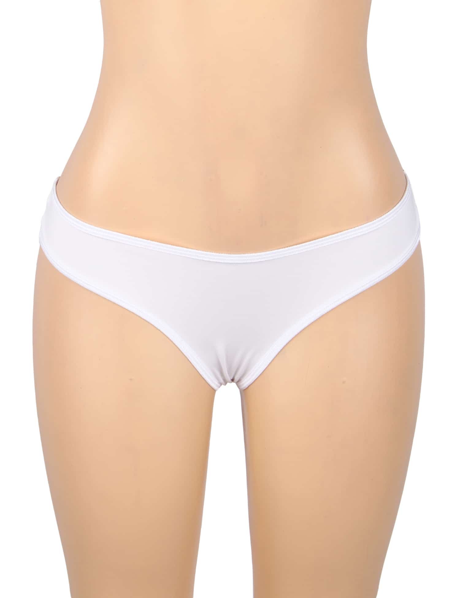 White Sexy Lace Hollow Out Panty - Image 3