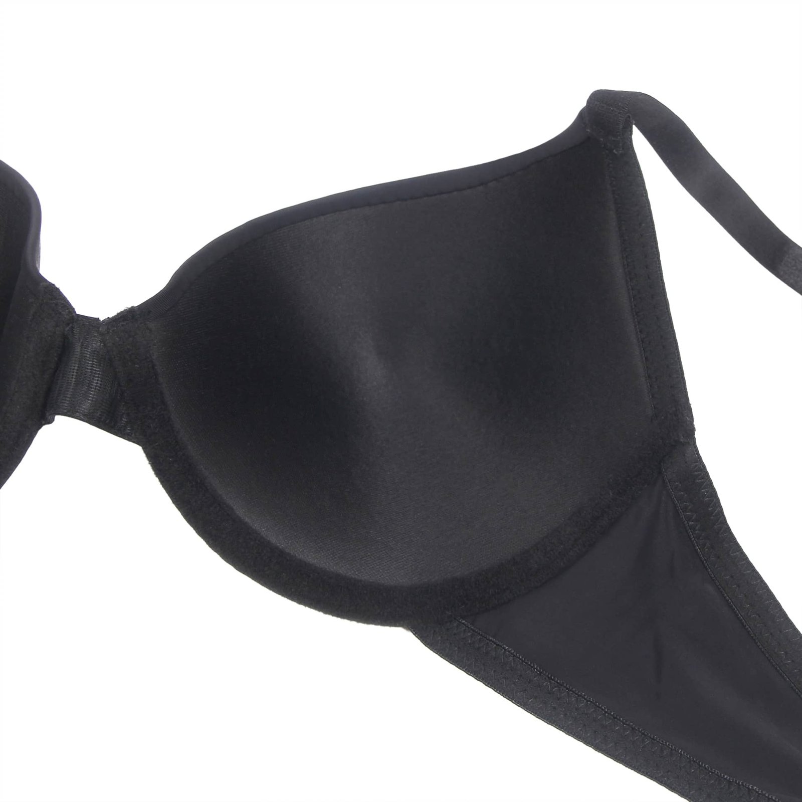 Black Simple Smooth Women Underwire Bra - Image 12