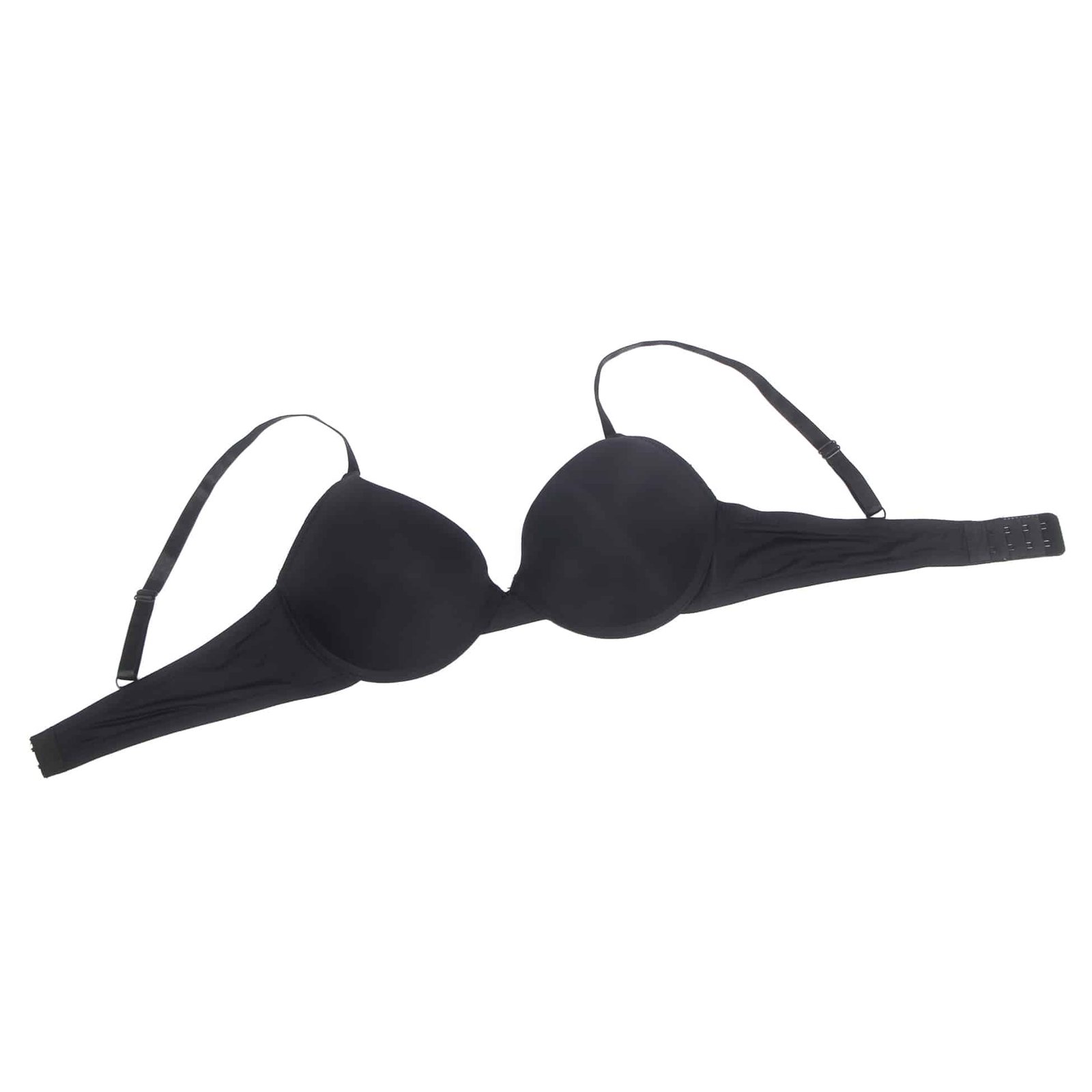 Black Simple Smooth Women Underwire Bra - Image 11