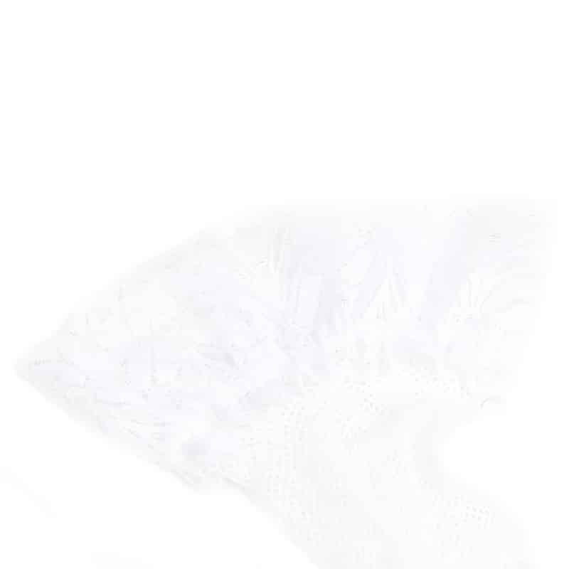 White Fishnets Thigh High Stockings Silicone Lace Top Stay Up Sheer Hosiery - Image 9