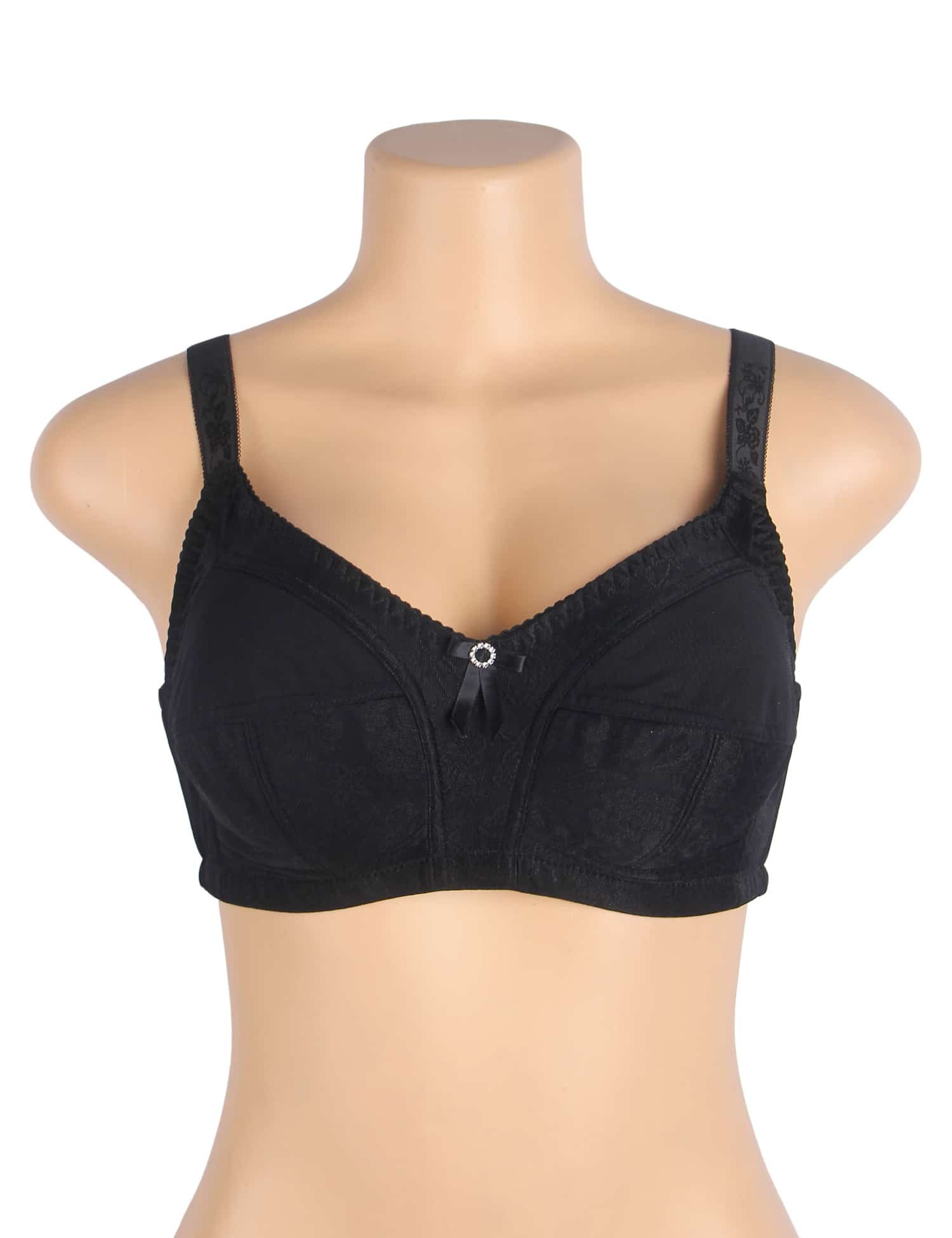 Black Sexy Mesh Jacquard Women Bra - Image 5