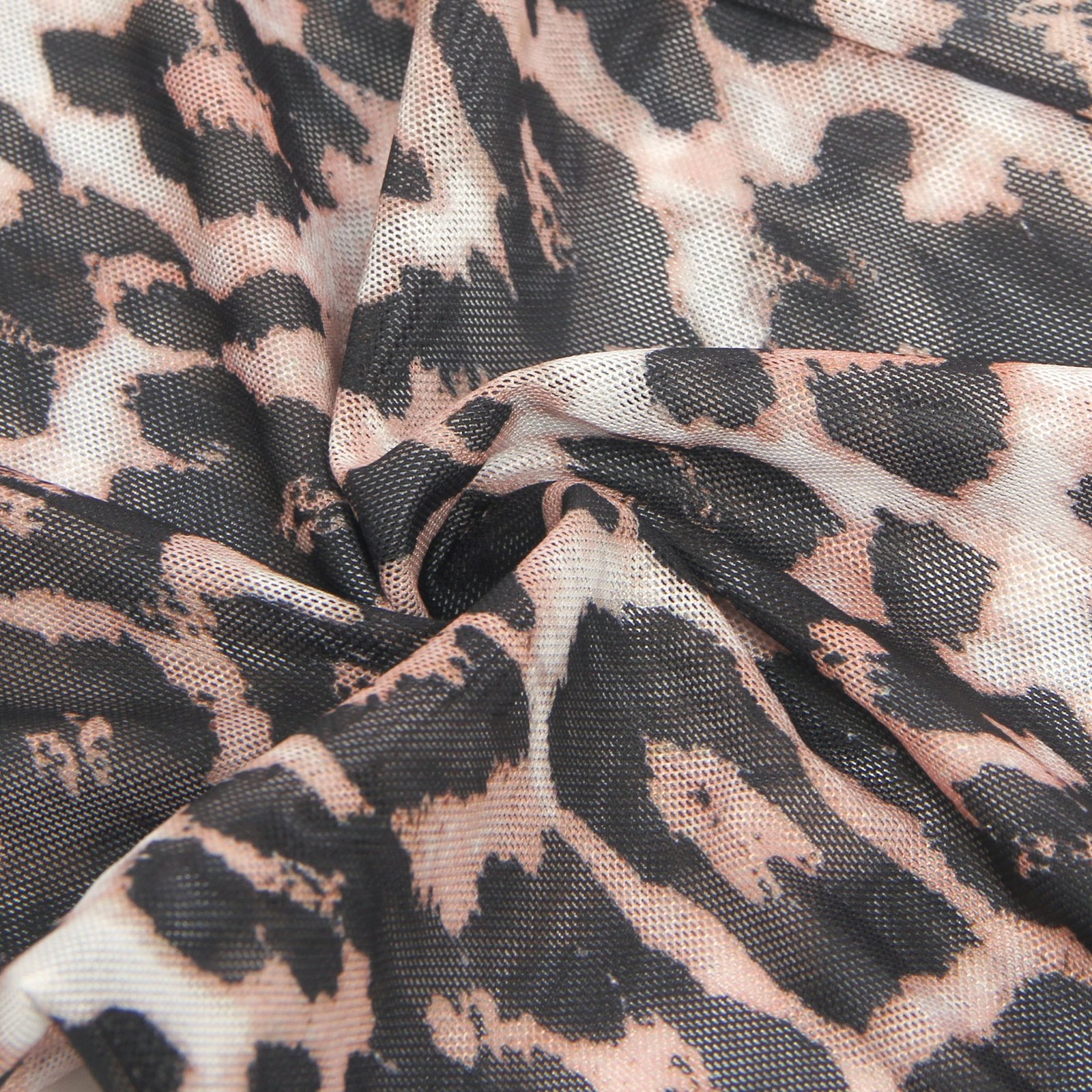 Sexy Leopard Lace Suspender Pajama Set - Image 14